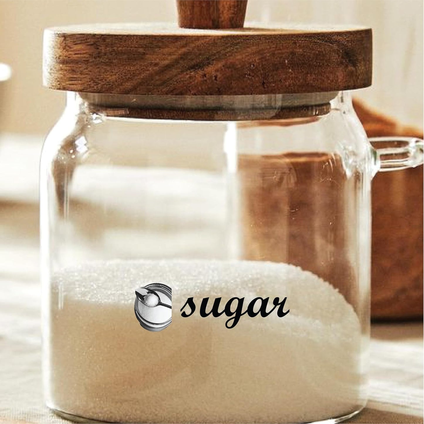 3D Waterproof Kitchen Spice Jar Label Stickers (Pack of 1 - 60 Stickers)